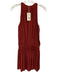Ramy Brook Size S Brick Red Polyester Sleeveless Keyhole Front Dress Brick Red / S