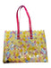 Nahui Ollin Yellow & Silver Woven Plastic Purse Yellow & Silver