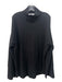 Frame Size Large Black Cashmere Long Sleeve Turtle Neck Ribbed Knit Sweater Black / Large