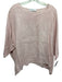 Gigi Moda Size One Size Rose Pink Linen Dolman Sleeve Round Neck Wide Top Rose Pink / One Size