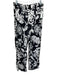 Figue Size 6 Black & White Viscose Shoulder Pads Floral Silhouette Pant Set Black & White / 6