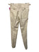 Cavour Size Est L Cream Linen Solid Side Tabs Men's Pants Cream / Est L