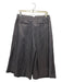 Tibi Size 2 Charcoal Cotton High Waist Cropped Trouser Pants Charcoal / 2