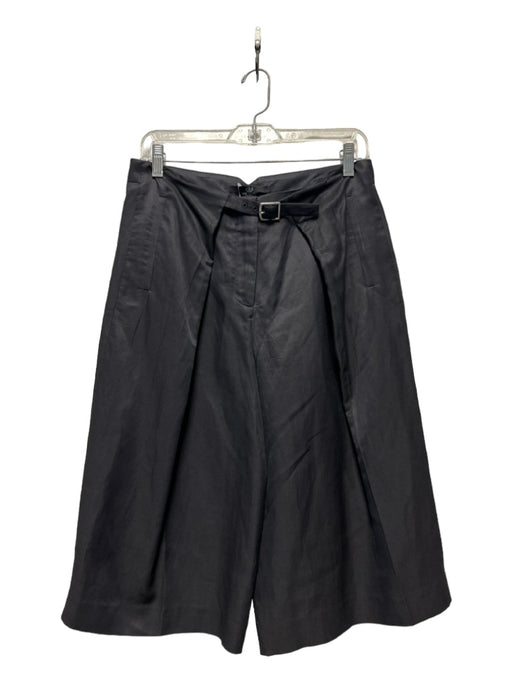 Tibi Size 2 Charcoal Cotton High Waist Cropped Trouser Pants Charcoal / 2