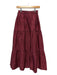 Sea New York Size S Maroon Cotton Elastic Waist Maxi Skirt Maroon / S