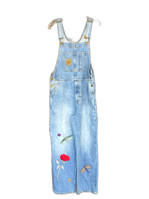 Coach x Observed by Us Size M Med Light Wash Cotton Embroidered Accents Overalls Med Light Wash / M