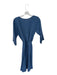 Pyne & Smith Size S Navy Flax 3/4 Sleeve Belt Maxi Dress Navy / S