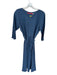 Pyne & Smith Size S Navy Flax 3/4 Sleeve Belt Maxi Dress Navy / S
