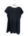 Pyne & Smith Size M Black Flax Short Sleeve Buttons Midi Dress Black / M