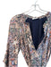 Rebecca Minkoff Size XS Purple & Multi 100% Cotton Puff Sleeves V Neck Dress Purple & Multi / XS