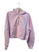Lululemon Size M/L Pink Cotton Blend Fleece kangaroo Pocket Thumb Holes Hoodie Pink / M/L