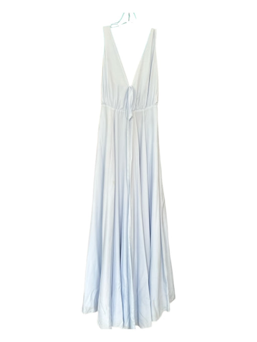 Lovers + Friends Size 0 Baby Blue Polyester Sleeveless Wrap Gown Baby Blue / 0