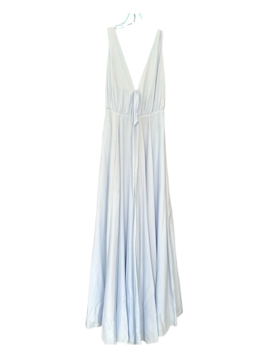Lovers + Friends Size 0 Baby Blue Polyester Sleeveless Wrap Gown Baby Blue / 0