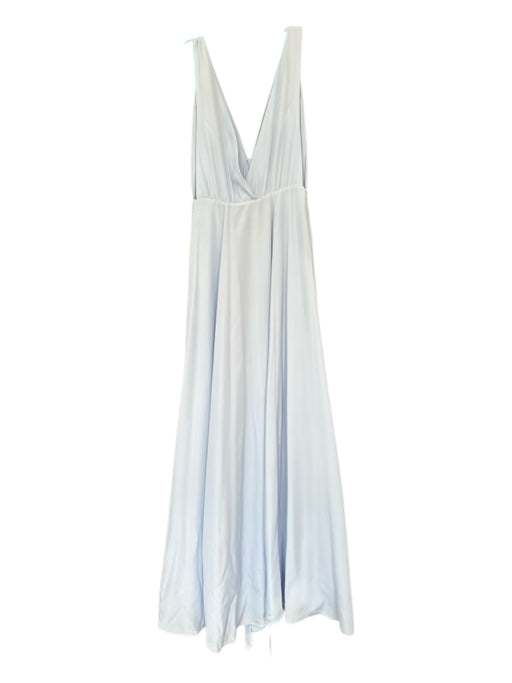 Lovers + Friends Size 0 Baby Blue Polyester Sleeveless Wrap Gown Baby Blue / 0