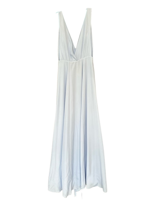 Lovers + Friends Size 0 Baby Blue Polyester Sleeveless Wrap Gown Baby Blue / 0