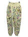 Cinq a Sept Size XS Light Yellow, Blue & Pink Cotton Ribbed Waist Floral Pants Light Yellow, Blue & Pink / XS