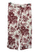 Cara Cara Size 4 Red & White Cotton Corduroy Floral High Rise Wide Leg Pants Red & White / 4