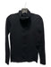 Athleta Size S Black Nylon Blend Ribbed Long Sleeve Hoodie Top Black / S