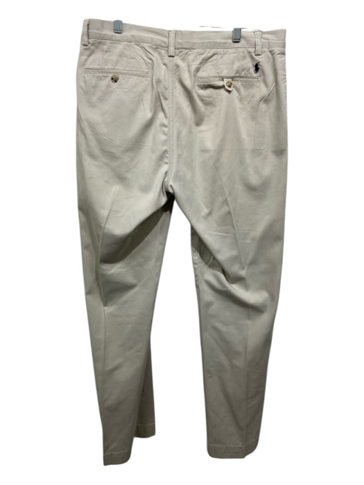 Polo Size 34 Beige Cotton Blend Solid Khakis Men's Pants 34