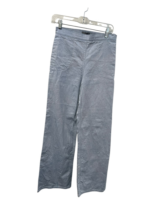 COS Size 4 Pale Blue Cotton High Rise Side Zip Flat Front Wide Leg Pants Pale Blue / 4