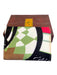 Etro Black & Multi Leather Abstract Print Snap Closure Pockets Wallets Black & Multi
