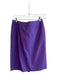Red Valentino Size 4 Purple Acetate Blend Button Down Ruffle Detail Skirt Purple / 4