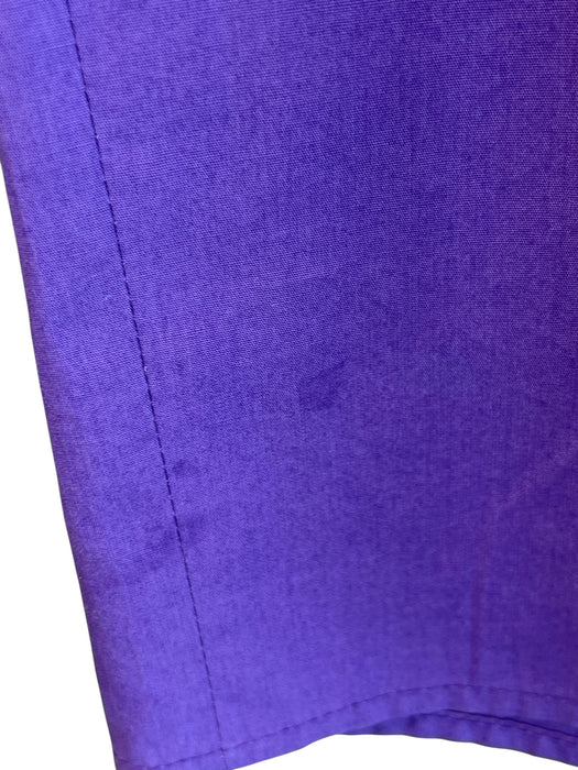 Red Valentino Size 4 Purple Acetate Blend Button Down Ruffle Detail Skirt Purple / 4