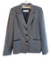Max Mara Size 8 Black Wool Shoulder Pads Collar 3 Button 2 pocket Jacket Black / 8