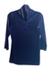 L'agence Size M Purple Polyester Velvet High Neck Long Sleeve Top Purple / M
