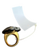 Yves Saint Laurent Gold Stone Black Heart Statement Ring Gold