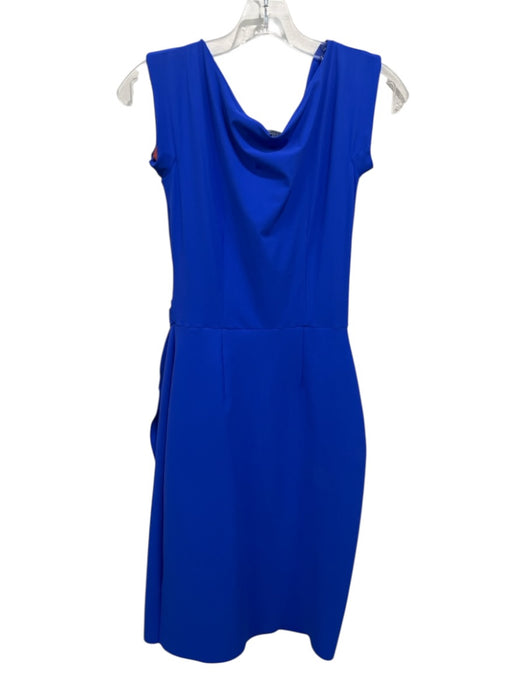 La Petite Robe Chiara Boni Size 42 Blue Polyamide & Elastane Rouched Dress Blue / 42