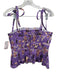 Ulla Johnson Size 4 Purple, Orange, Multi Cotton Micro Pleats Tiered Skirt Set Purple, Orange, Multi / 4