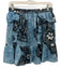 Ulla Johnson Size 12 Blue, White, Black Silk Metallic Thread Back Zip Skirt Blue, White, Black / 12