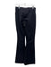 Spanx Size M Black Polyester Elastic Waist Front Seam Wide Leg Pants Black / M