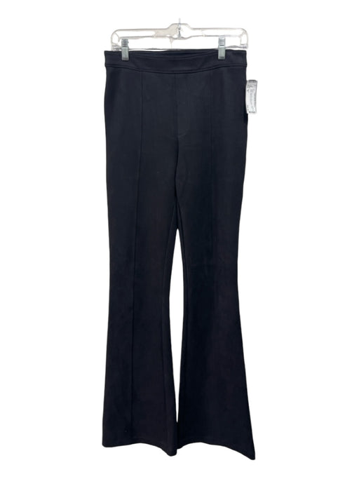 Spanx Size M Black Polyester Elastic Waist Front Seam Wide Leg Pants Black / M