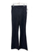 Spanx Size M Black Polyester Elastic Waist Front Seam Wide Leg Pants Black / M