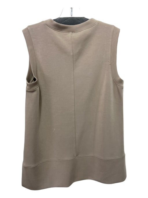 Spanx Size M Taupe Modal Blend Side Slit Sleeveless Scoop Neck Top Taupe / M