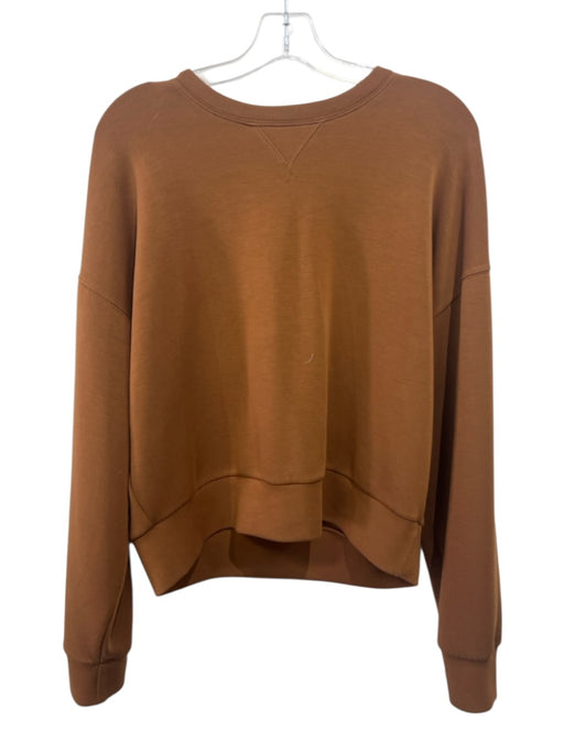 Spanx Size M Brown Modal Blend Long Sleeve Crewneck Top Brown / M