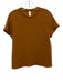 Spanx Size L Orange Nylon Blend Short Sleeve T Shirt Top Orange / L