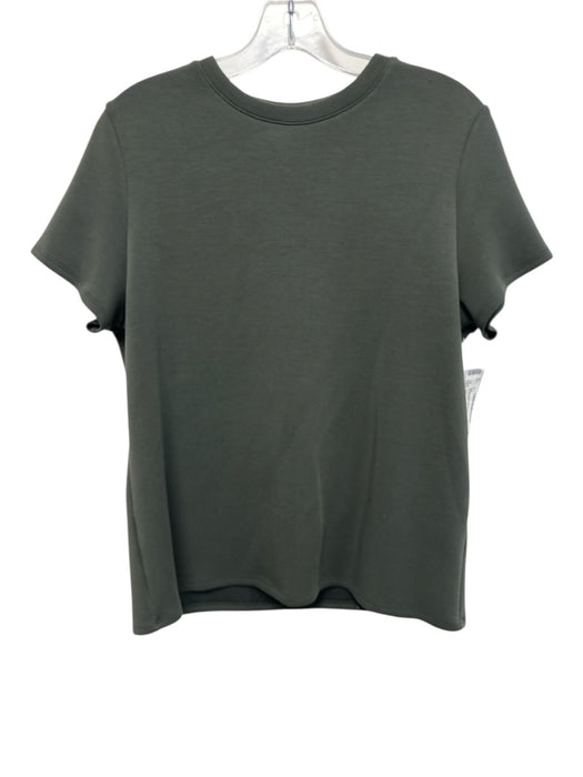 Spanx Size L Green Nylon Blend Short Sleeve T Shirt Top Green / L