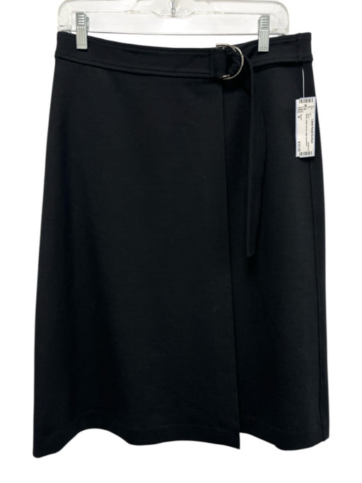 Spanx Size M Black Wrap Buckle Midi Skirt Black / M