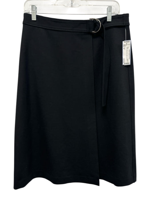 Spanx Size M Black Wrap Buckle Midi Skirt Black / M