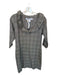 Gretchen Scott Size S Black & White Polyester Blend Long Sleeve Plaid Dress Black & White / S