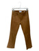 Frame Size 28 Tan Coated Canvas High Waist Bootcut Cropped Jeans Tan / 28