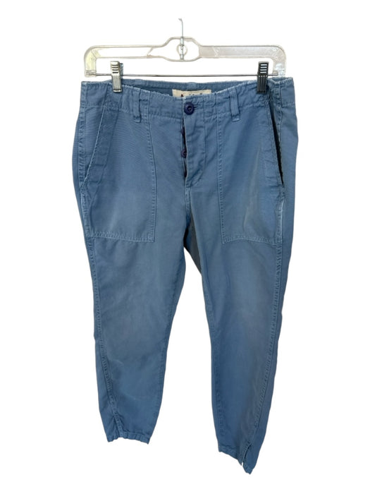 AMO Size 27 Blue Cotton Button Fly Cargo Pants Blue / 27