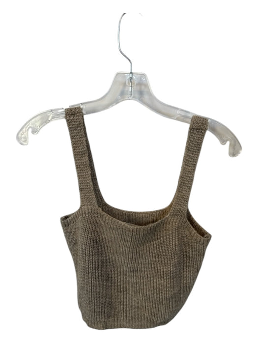 By Anthropologie Size XS Tan Acrylic Sleeveless Knit Sweater Tan / XS