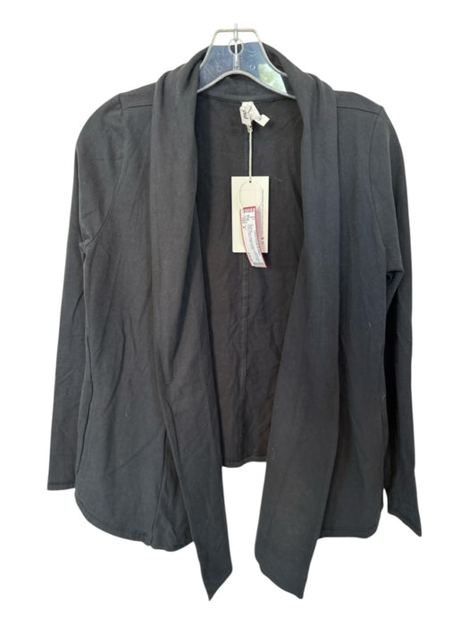 Pact Size S Black Organic Cotton Blend Long Sleeve Open Front Sweater Black / S