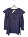 Damson Madder Size 10 Purple Cotton Large Collar Stitch Detail Long Sleeve Dress Purple / 10