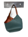 Gray & Brown Vegan Leather Shoulder Strap bucket Bag Gray & Brown / M