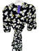 Diane Von Furstenberg Size S black & white & yellow Cotton Button Collared Dress black & white & yellow / S
